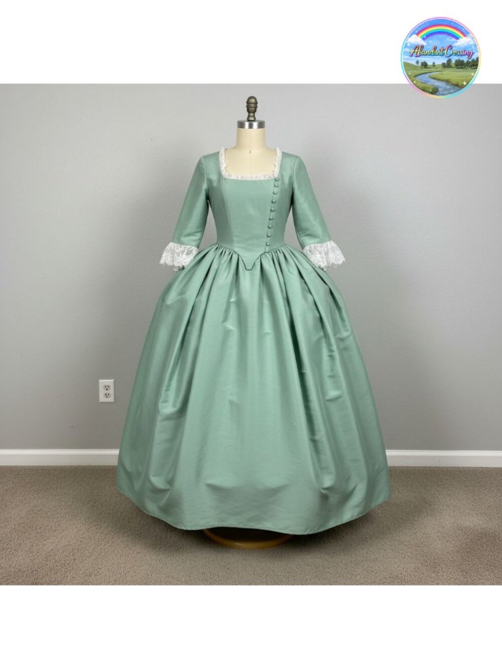 Hamilton Schuyler Sisters Cosplay Costume Dress Gown Taffeta